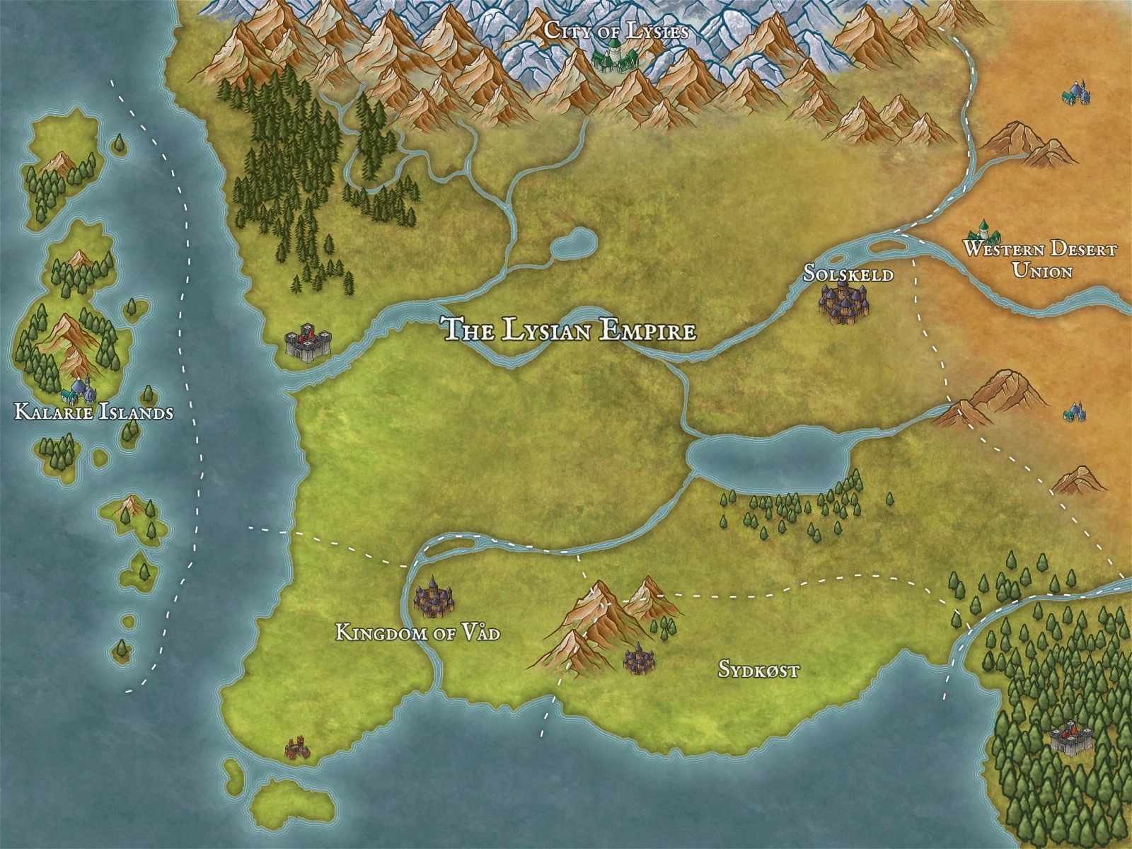 Map of the World of Lysies
